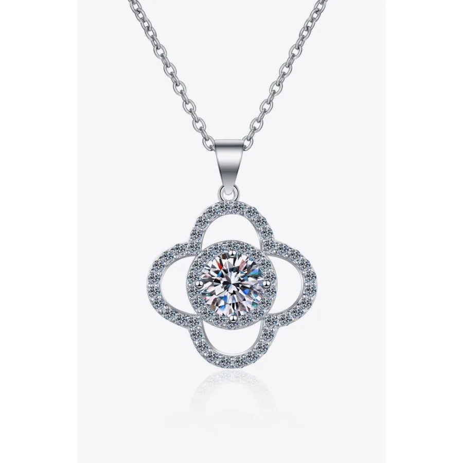 1 Carat Moissanite 925 Sterling Silver Necklace