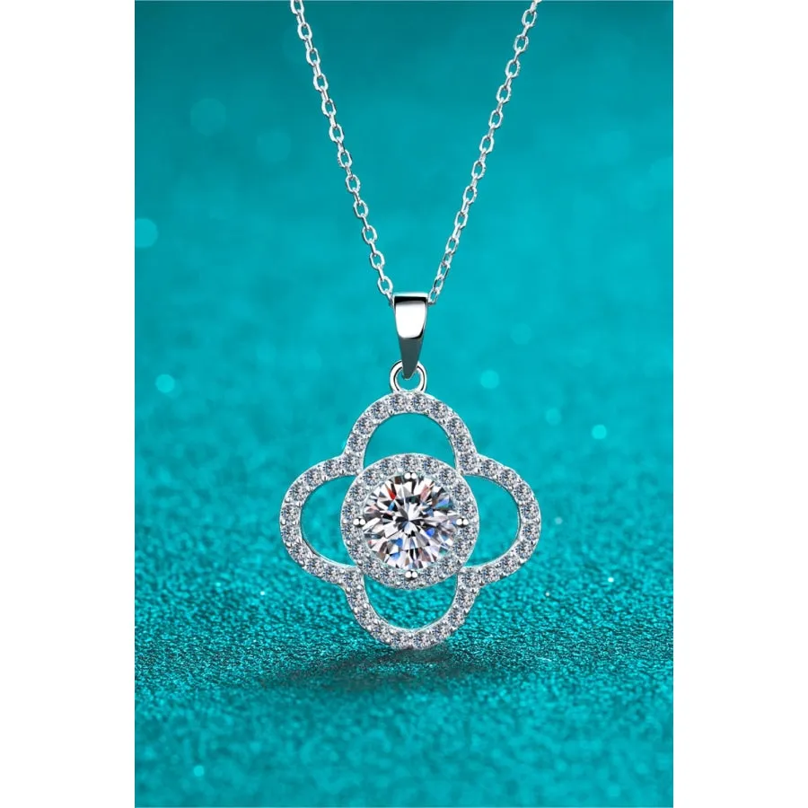 1 Carat Moissanite 925 Sterling Silver Necklace