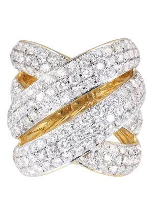 14K Ladies Diamond Cocktail Ring | 4.74 Carats | 16.04 Grams