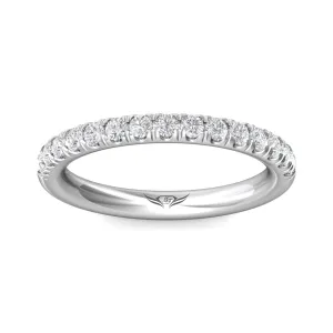 14K White 0.51 ctw. Natural Diamond Wedding Ring