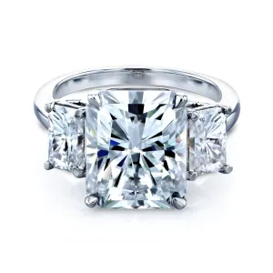 6.7ct.tw Bold 3-Stone Basket Prong Ring