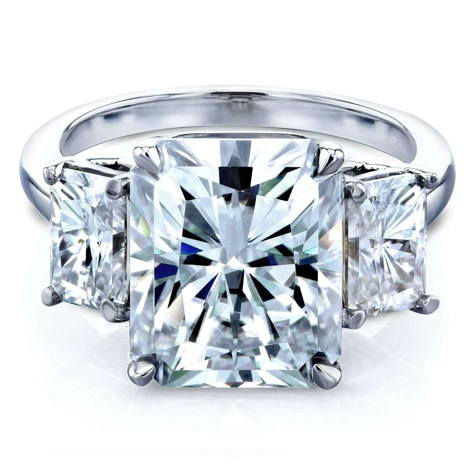 6.7ct.tw Bold 3-Stone Basket Prong Ring