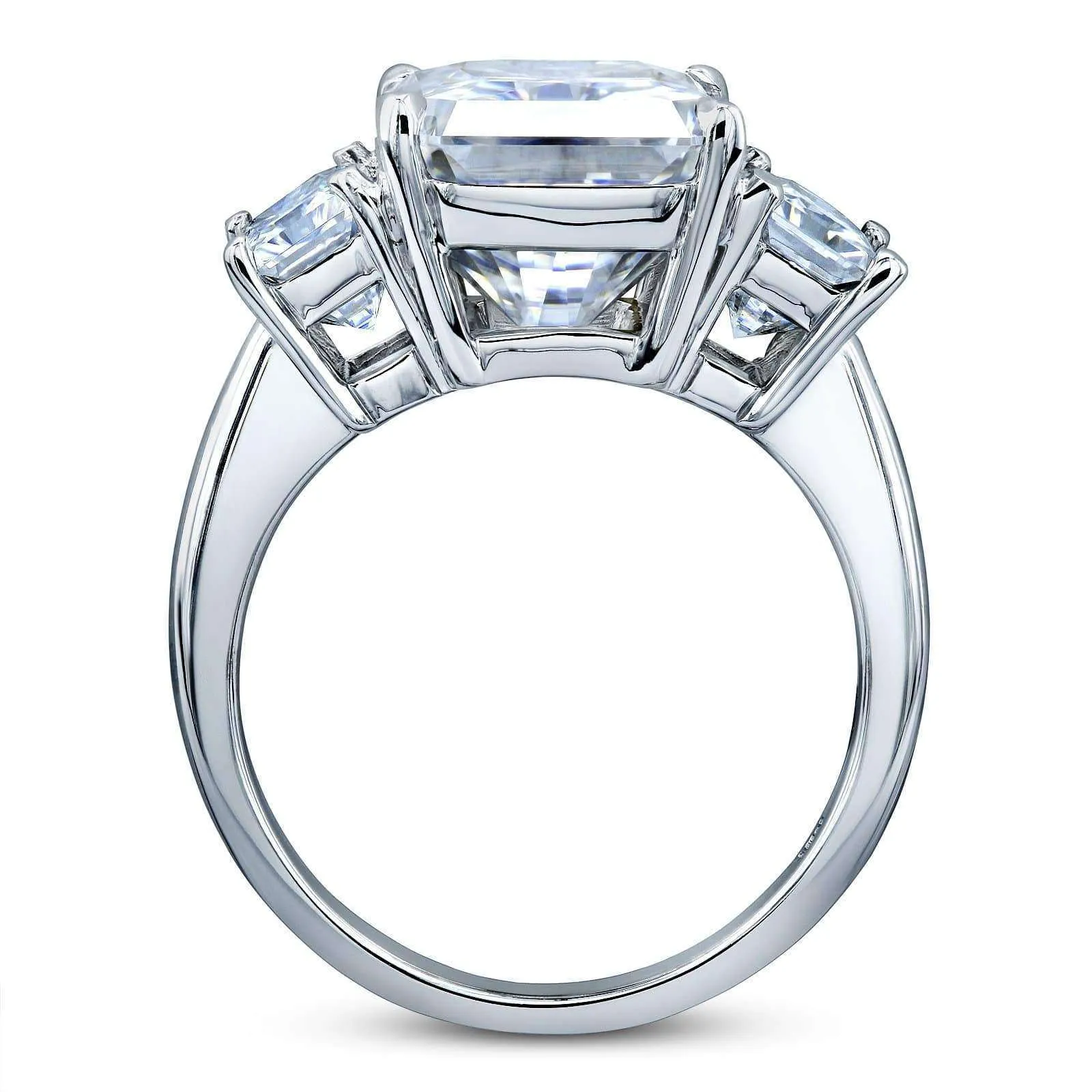 6.7ct.tw Bold 3-Stone Basket Prong Ring