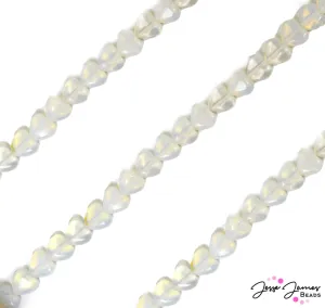 All Heart Stone Bead Strand in Moonstone