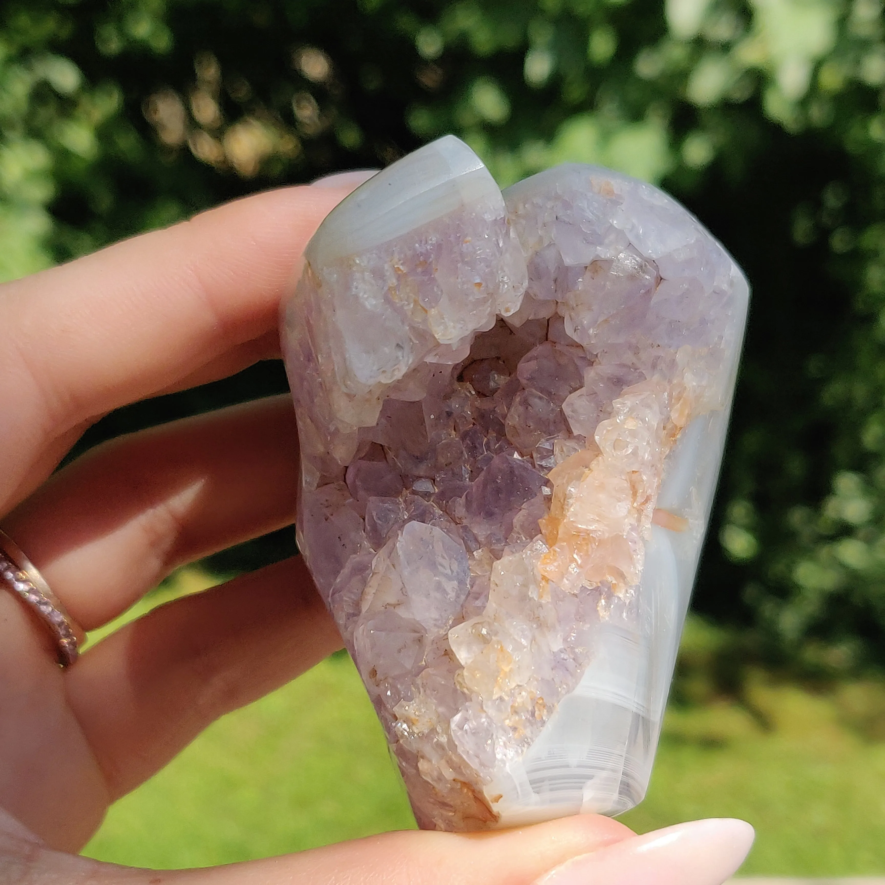 Amethyst Agate Geode (#J2)