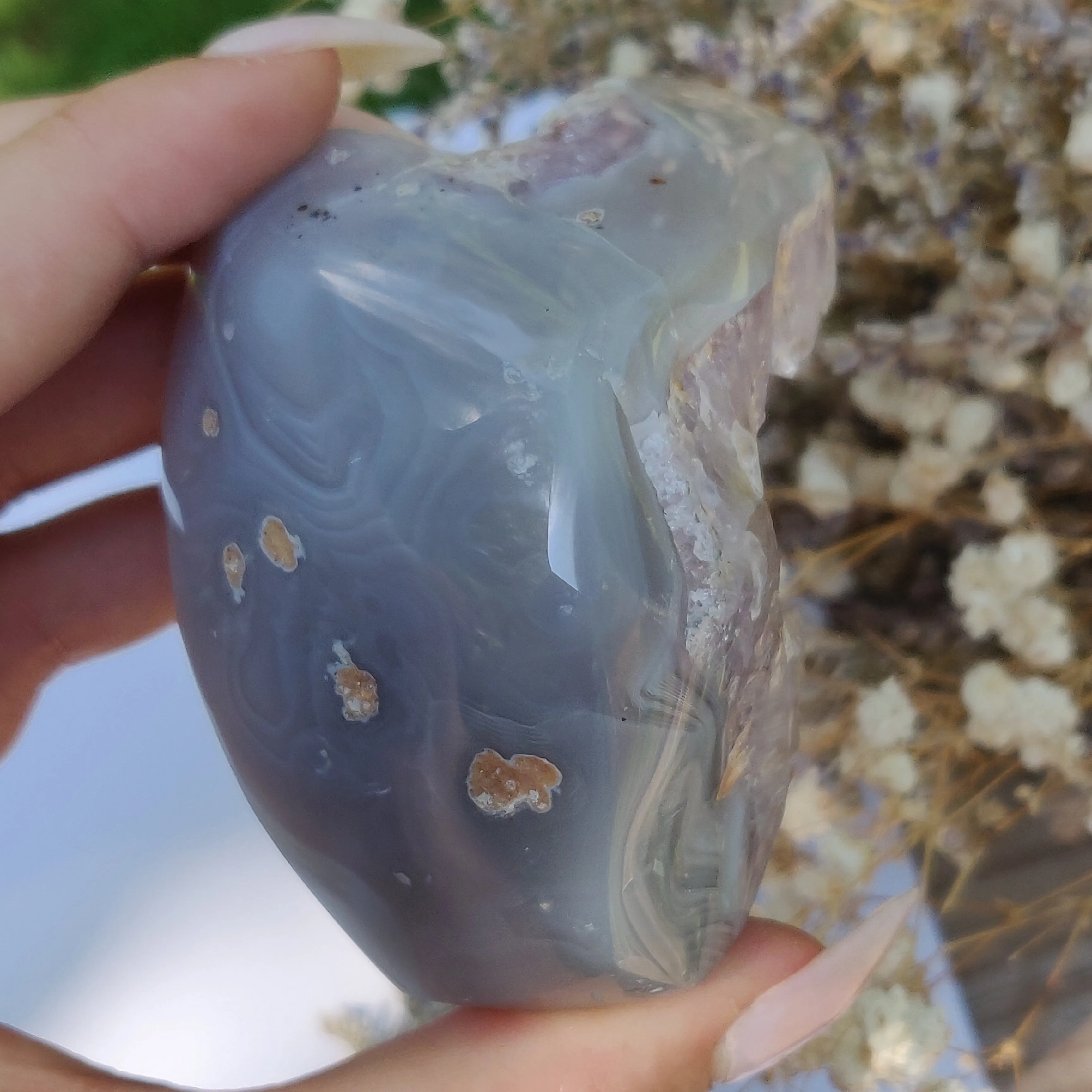 Amethyst Agate Geode (#J2)