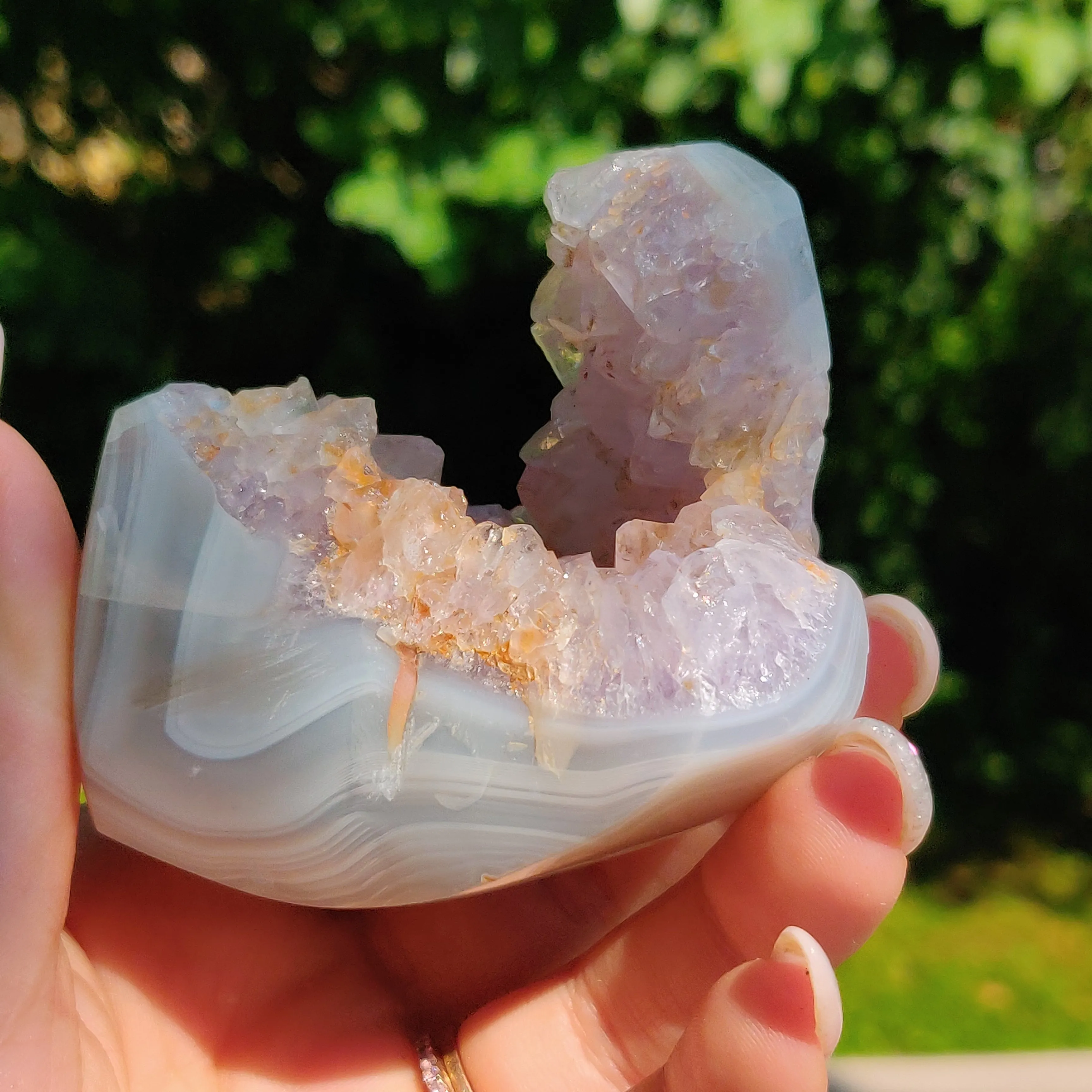 Amethyst Agate Geode (#J2)