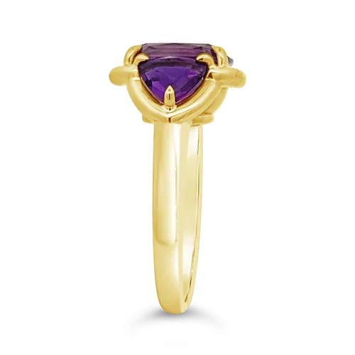 Amethyst & Gold Ring