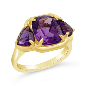 Amethyst & Gold Ring