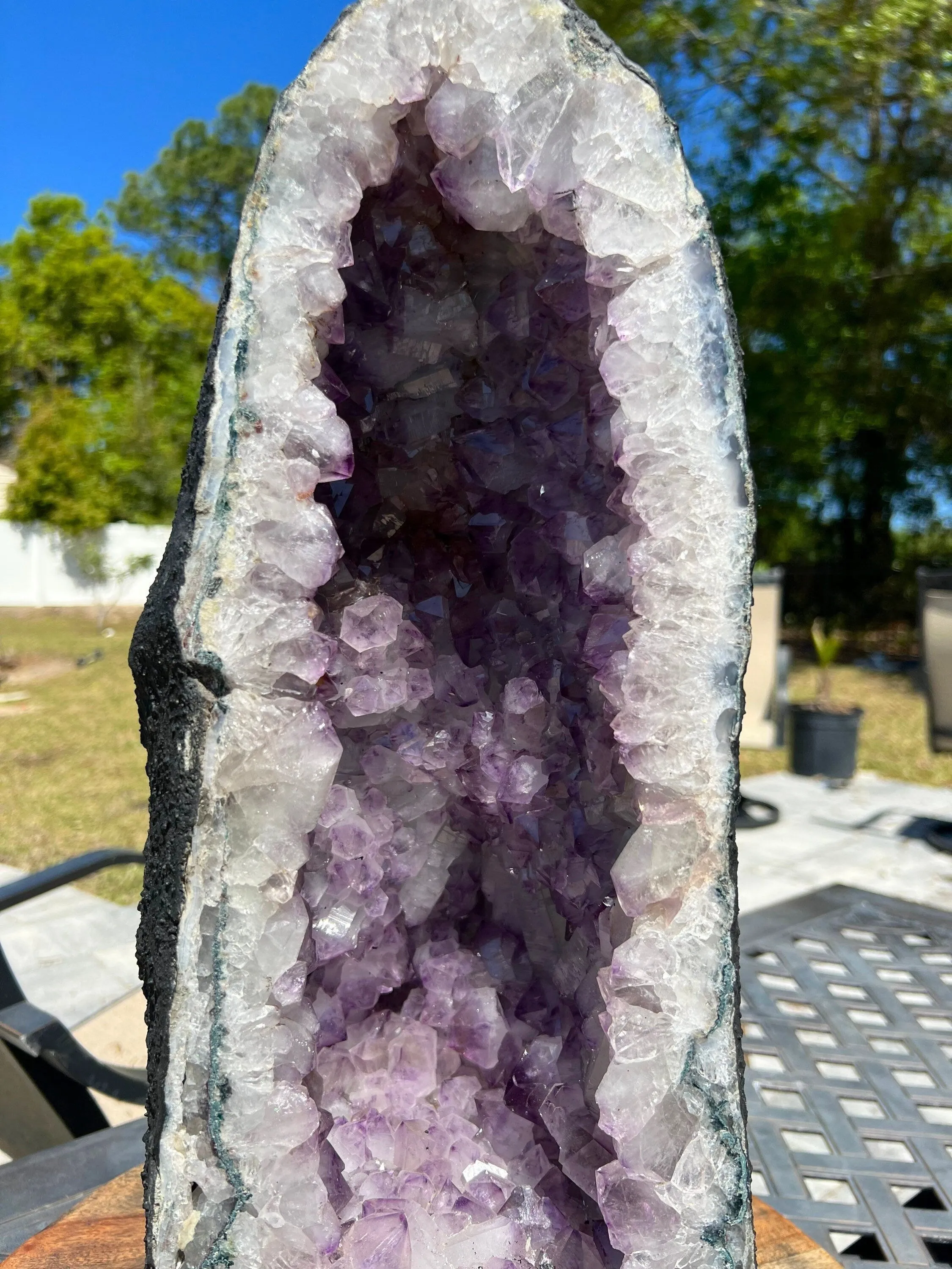 Amethyst cathedral geode 47 pounds.