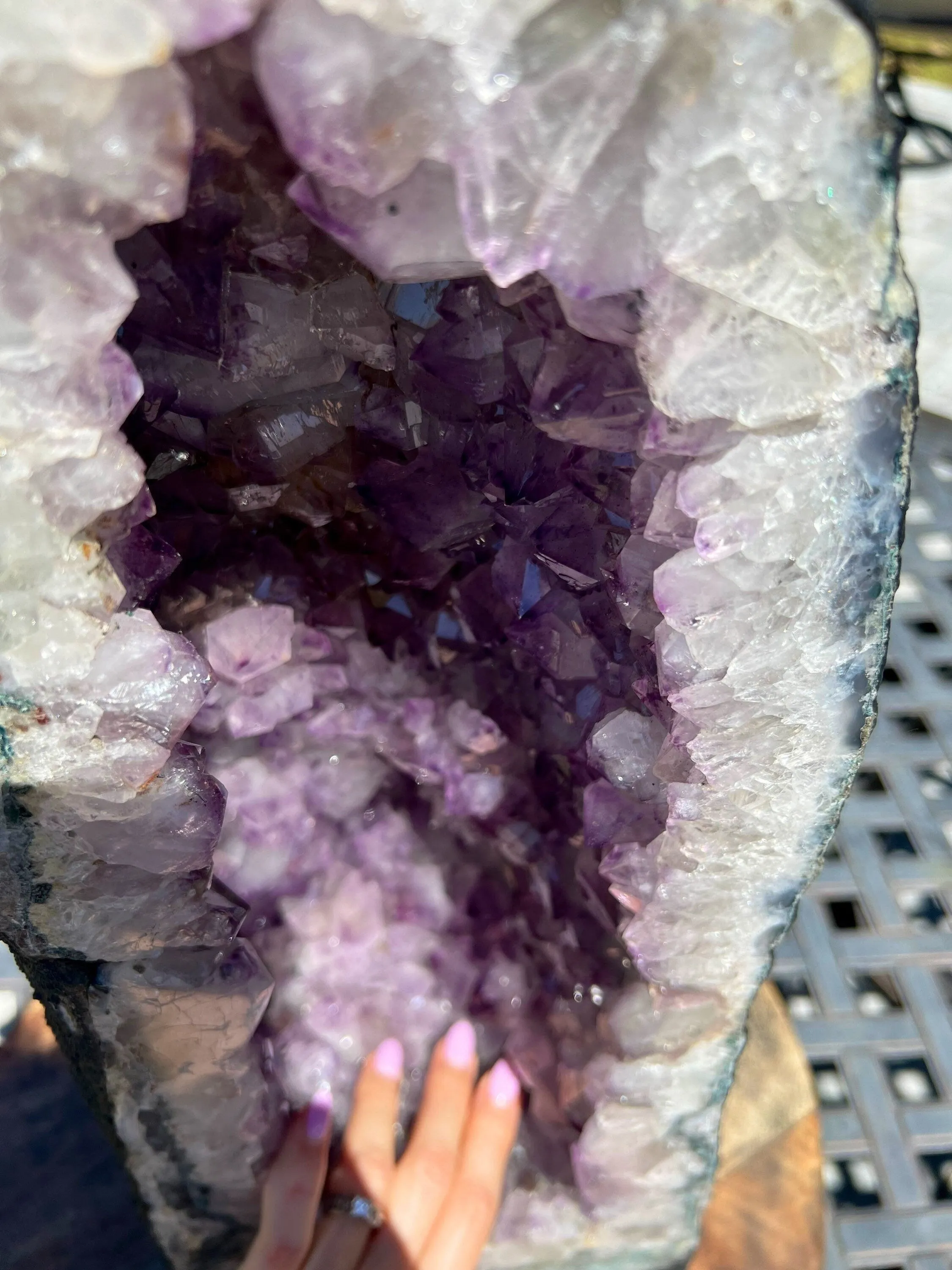 Amethyst cathedral geode 47 pounds.