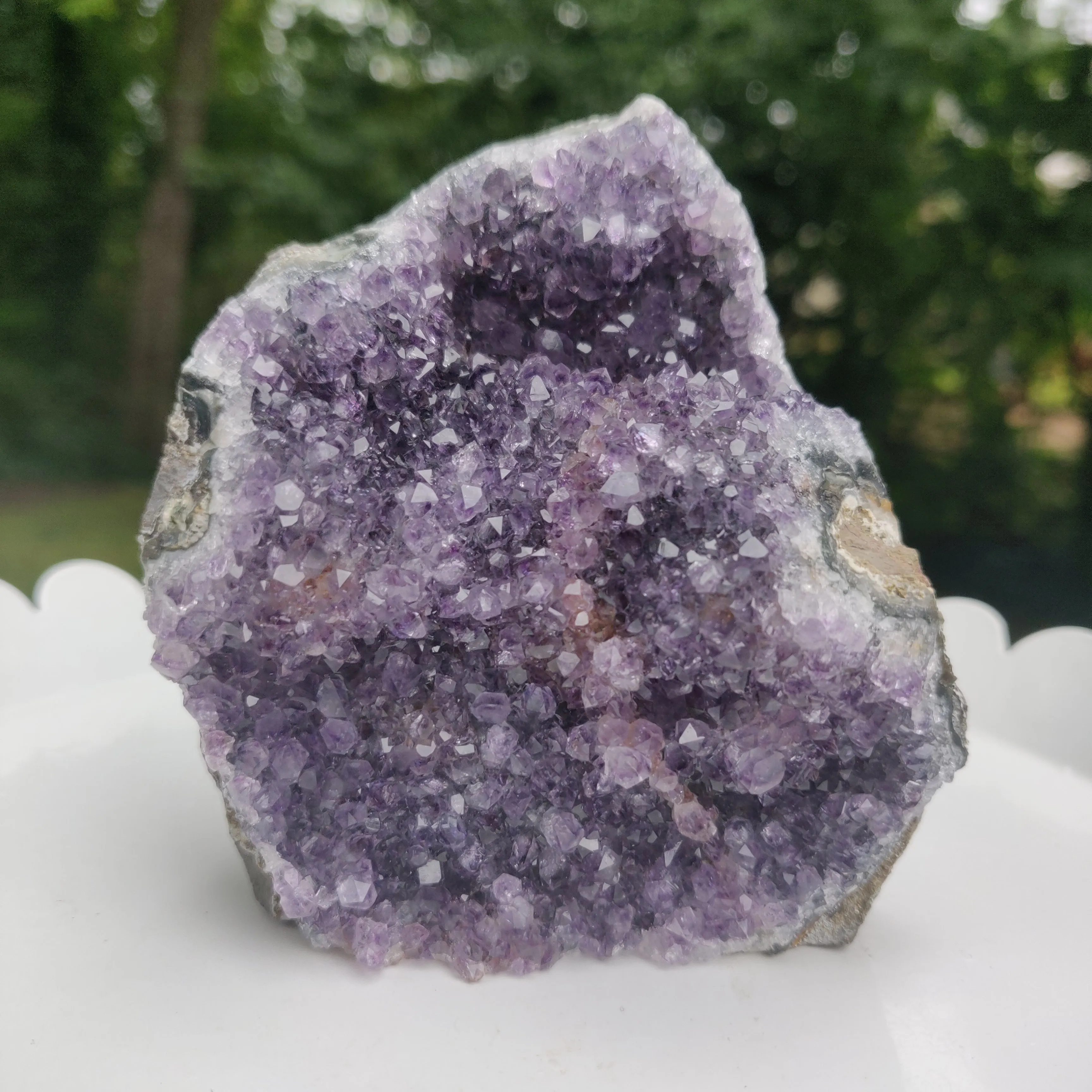 Amethyst Geode Free Form, Cut Base (#28)