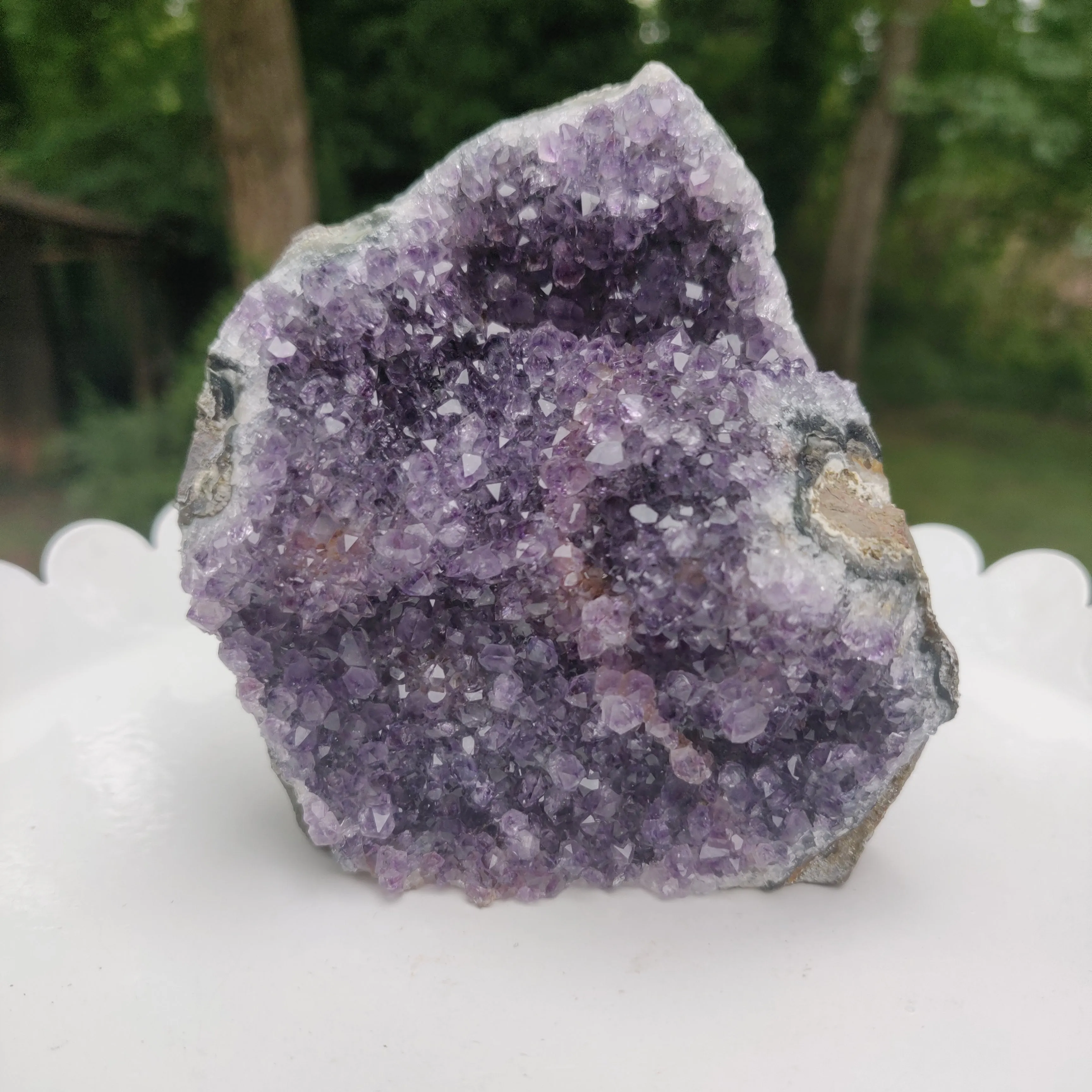 Amethyst Geode Free Form, Cut Base (#28)