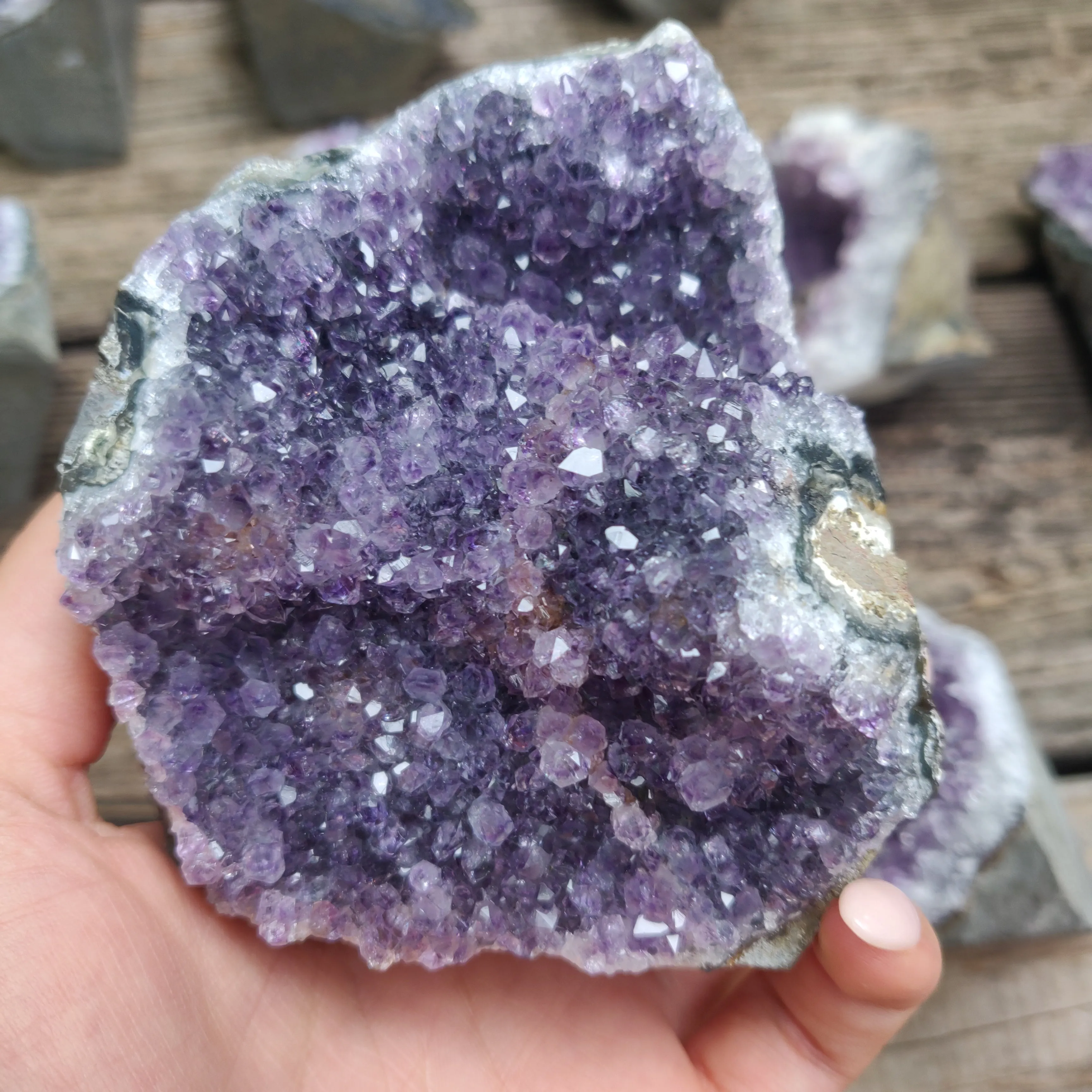 Amethyst Geode Free Form, Cut Base (#28)