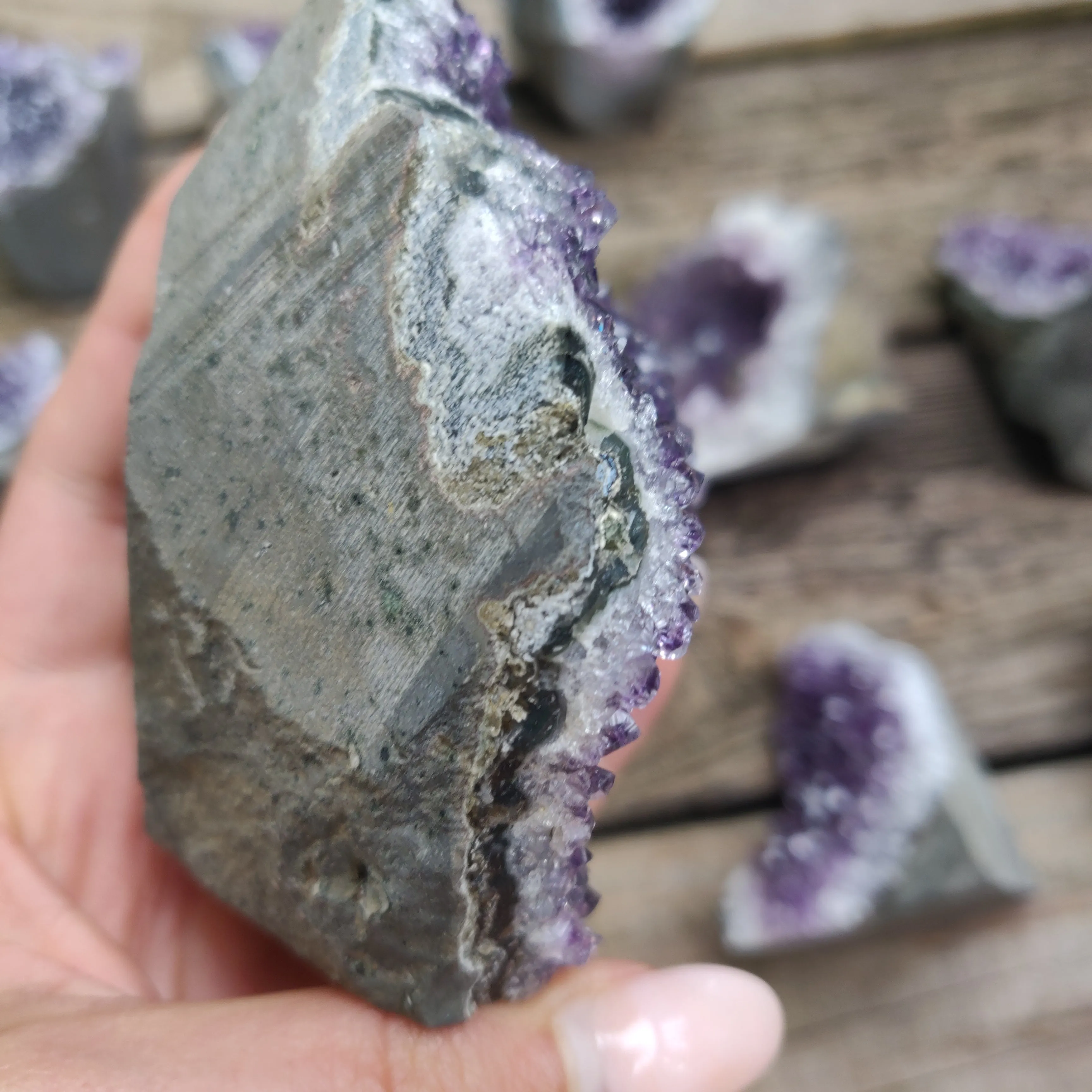 Amethyst Geode Free Form, Cut Base (#28)