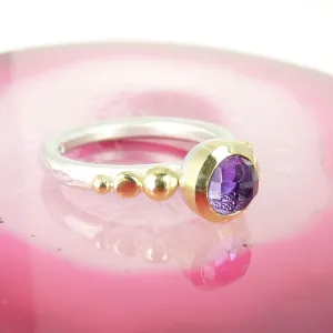 Amethyst Granulation Ring