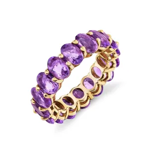 AMETHYST OVAL ETERNITY BAND