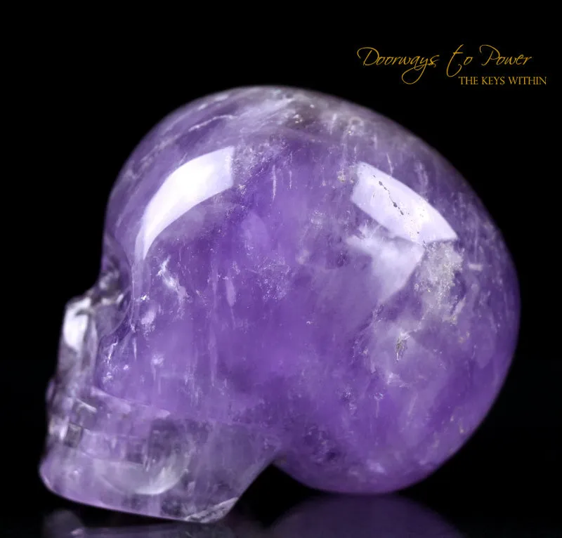 Amethyst Quartz Crystal Skull 'Duality'