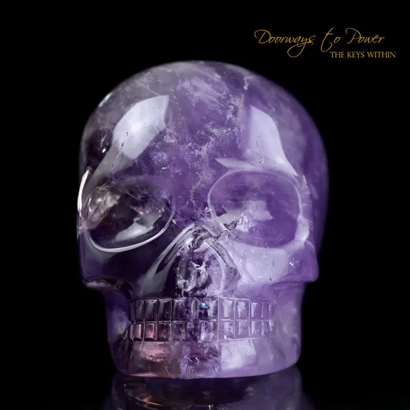 Amethyst Quartz Crystal Skull 'Duality'