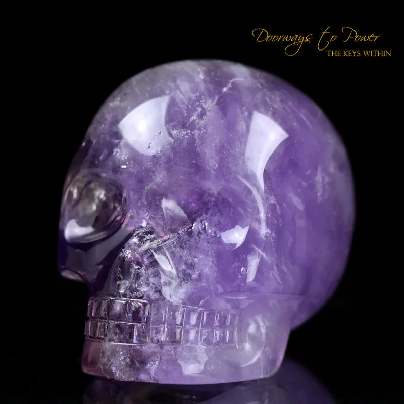 Amethyst Quartz Crystal Skull 'Duality'