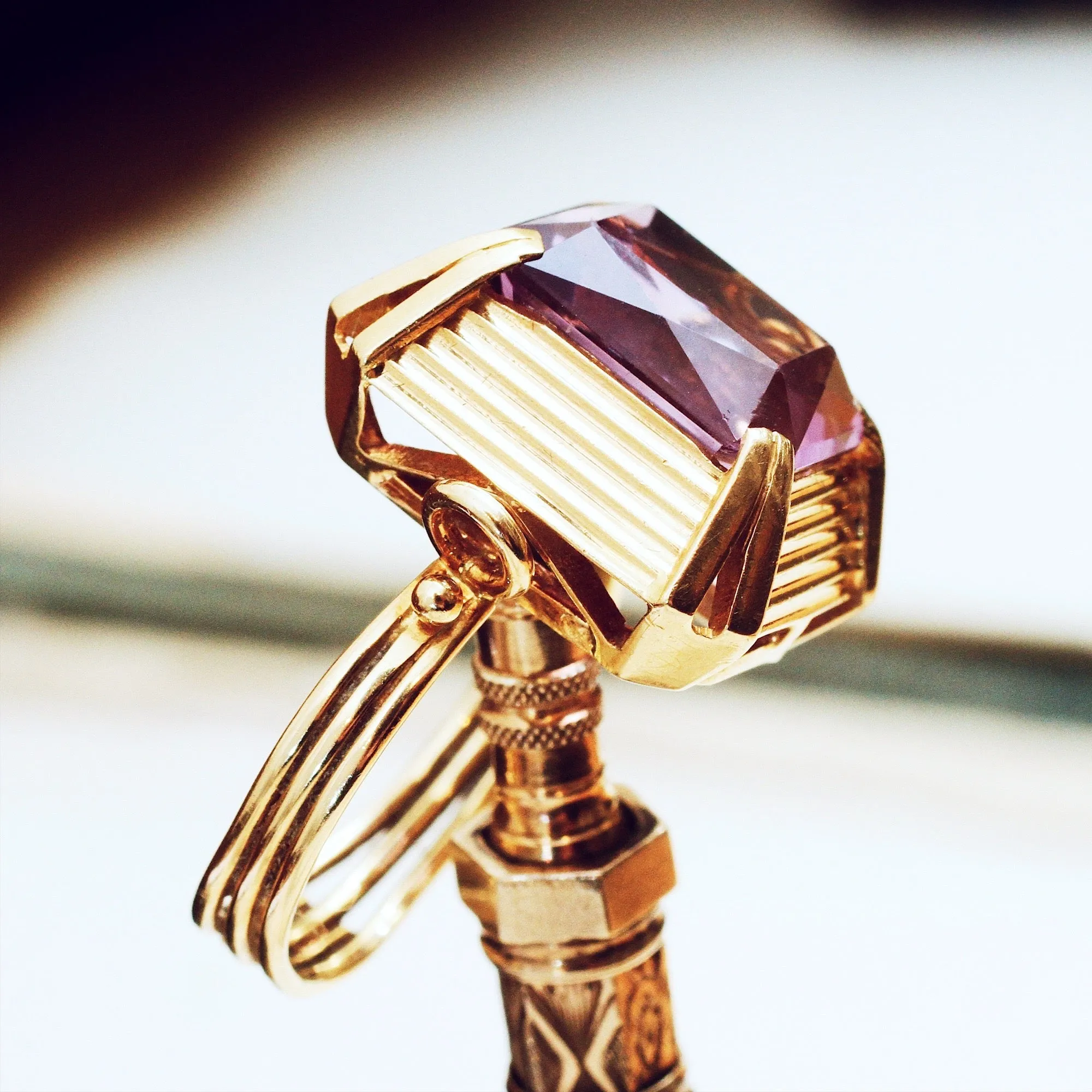 An Extravagant Vintage 1960's Amethyst Cocktail Ring