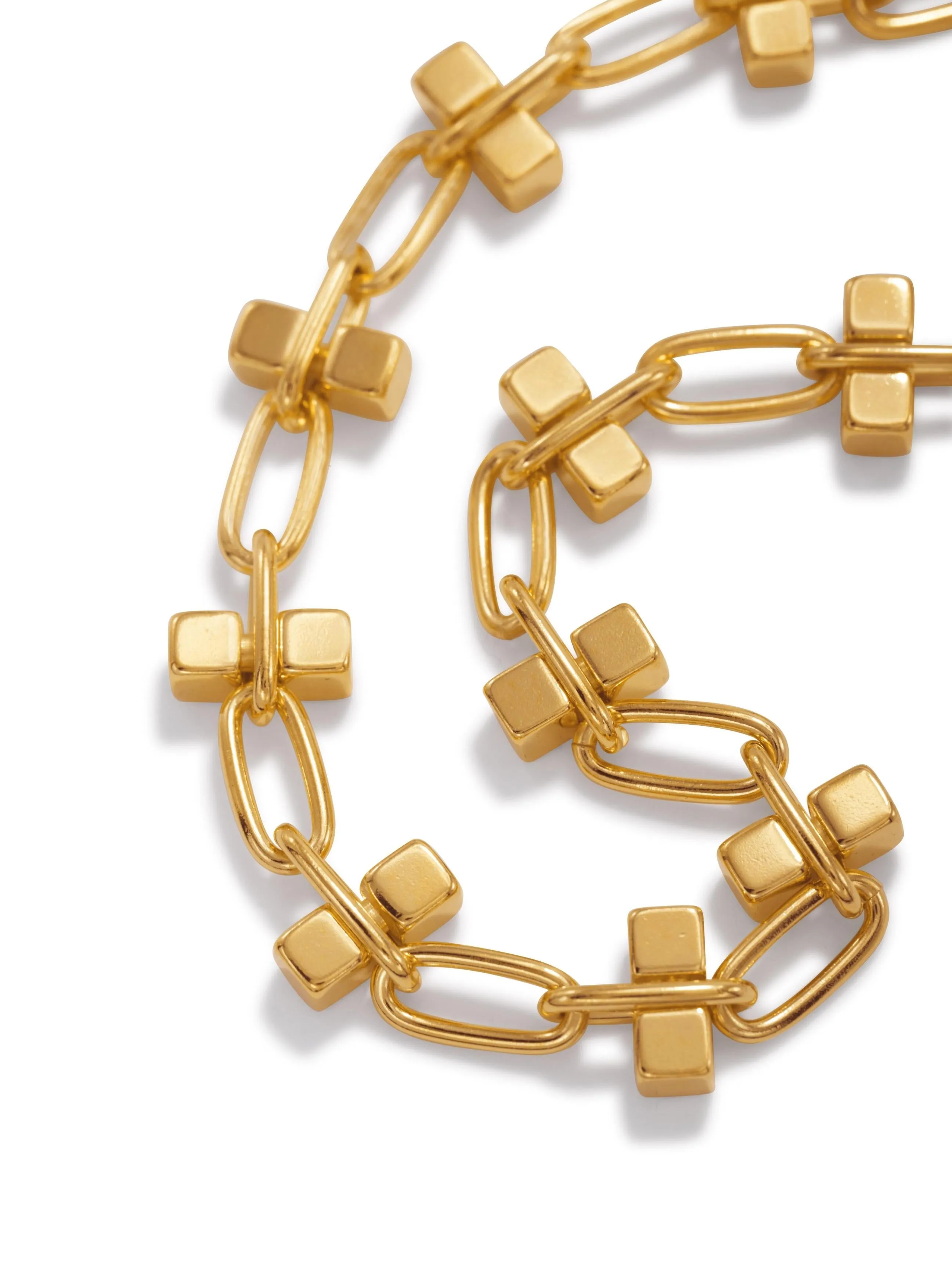 Blockbuster Gold Chain Bracelet