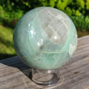 BLUE FLASH Garnierite Sphere (#2)