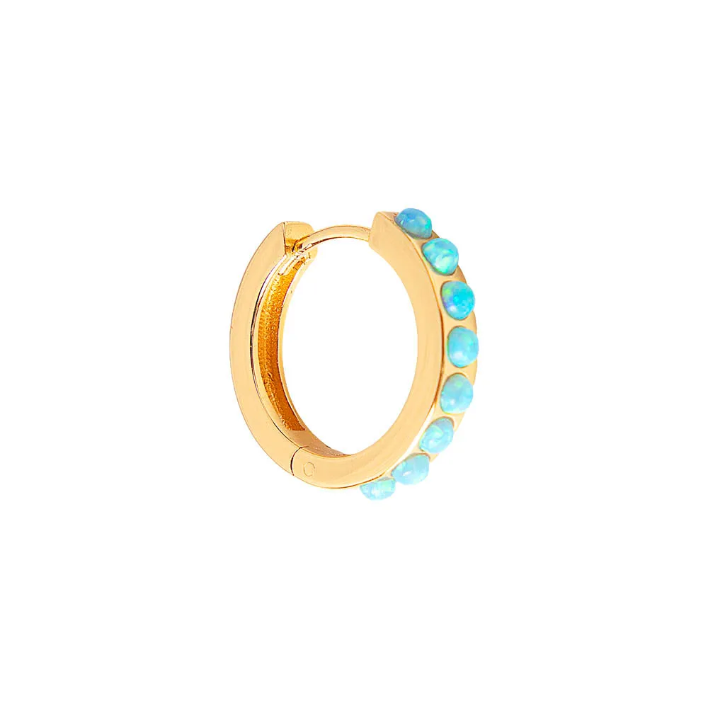 BLUE OPAL CRYSTAL MIDI HOOPS