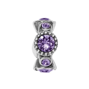 Brighton Amethyst Halo Stargazer Spacer Charm