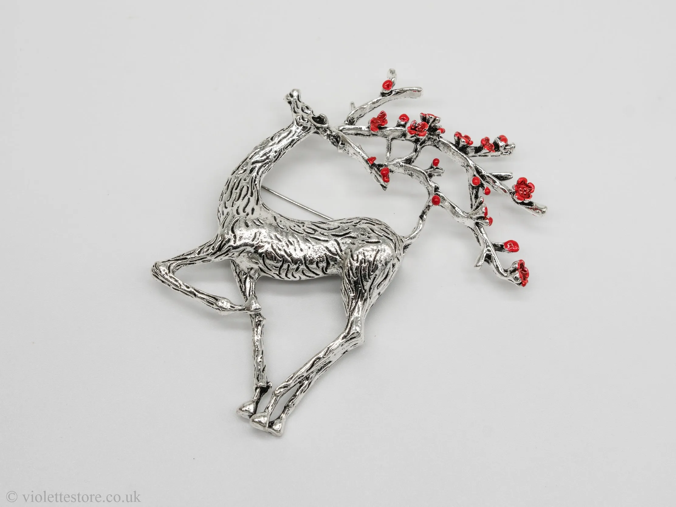 Christmas Deer Brooch 2024