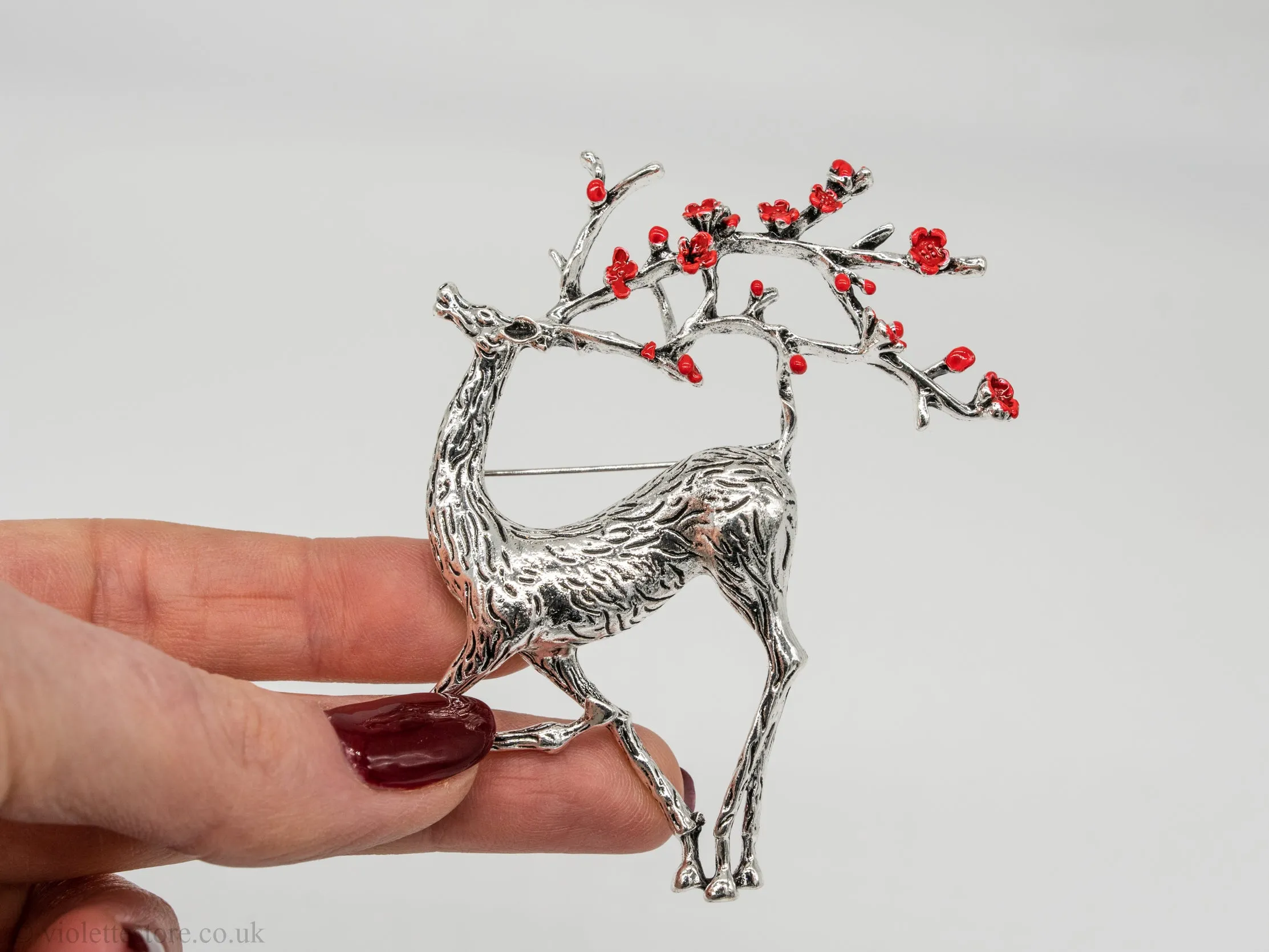 Christmas Deer Brooch 2024