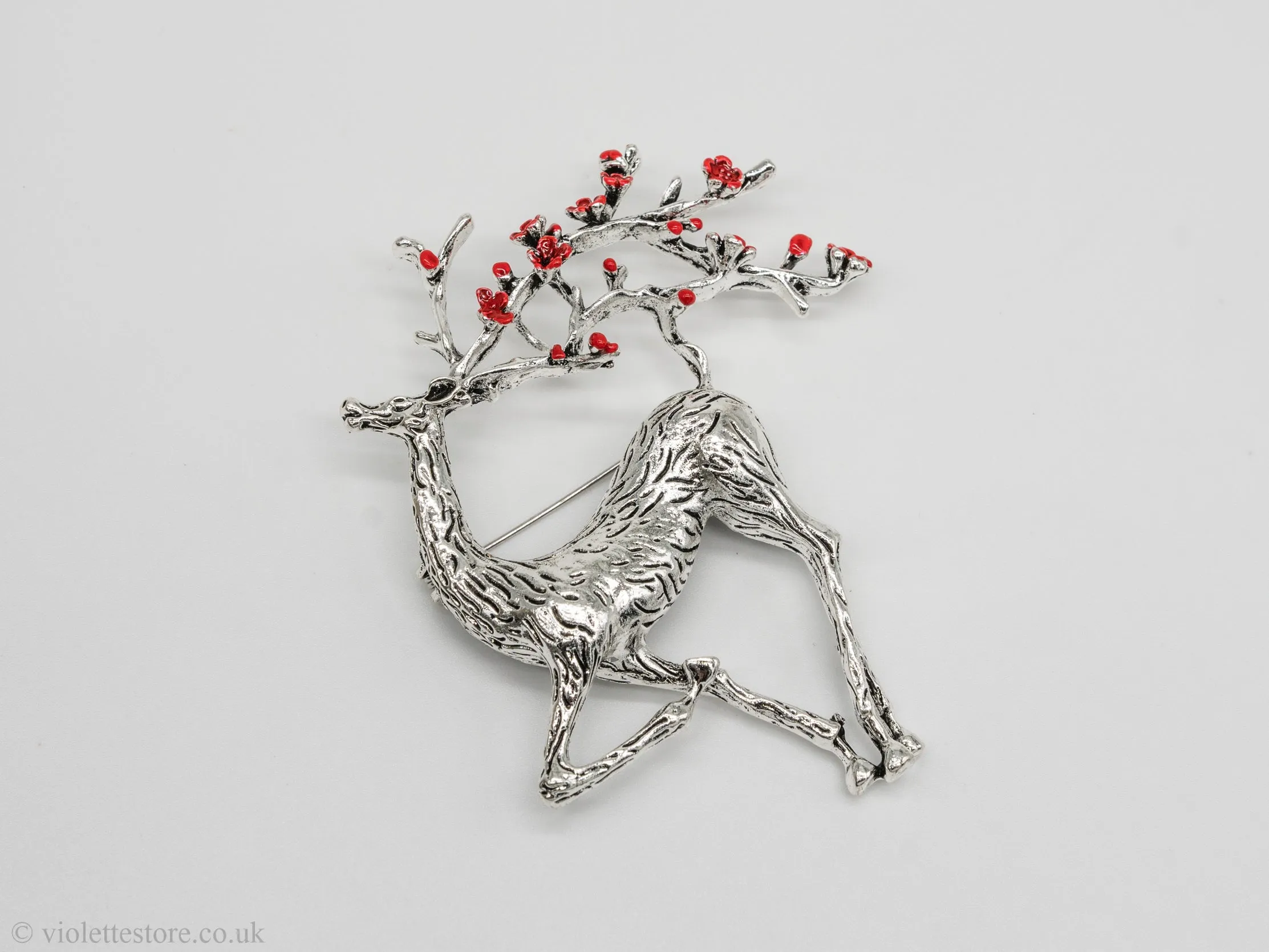 Christmas Deer Brooch 2024