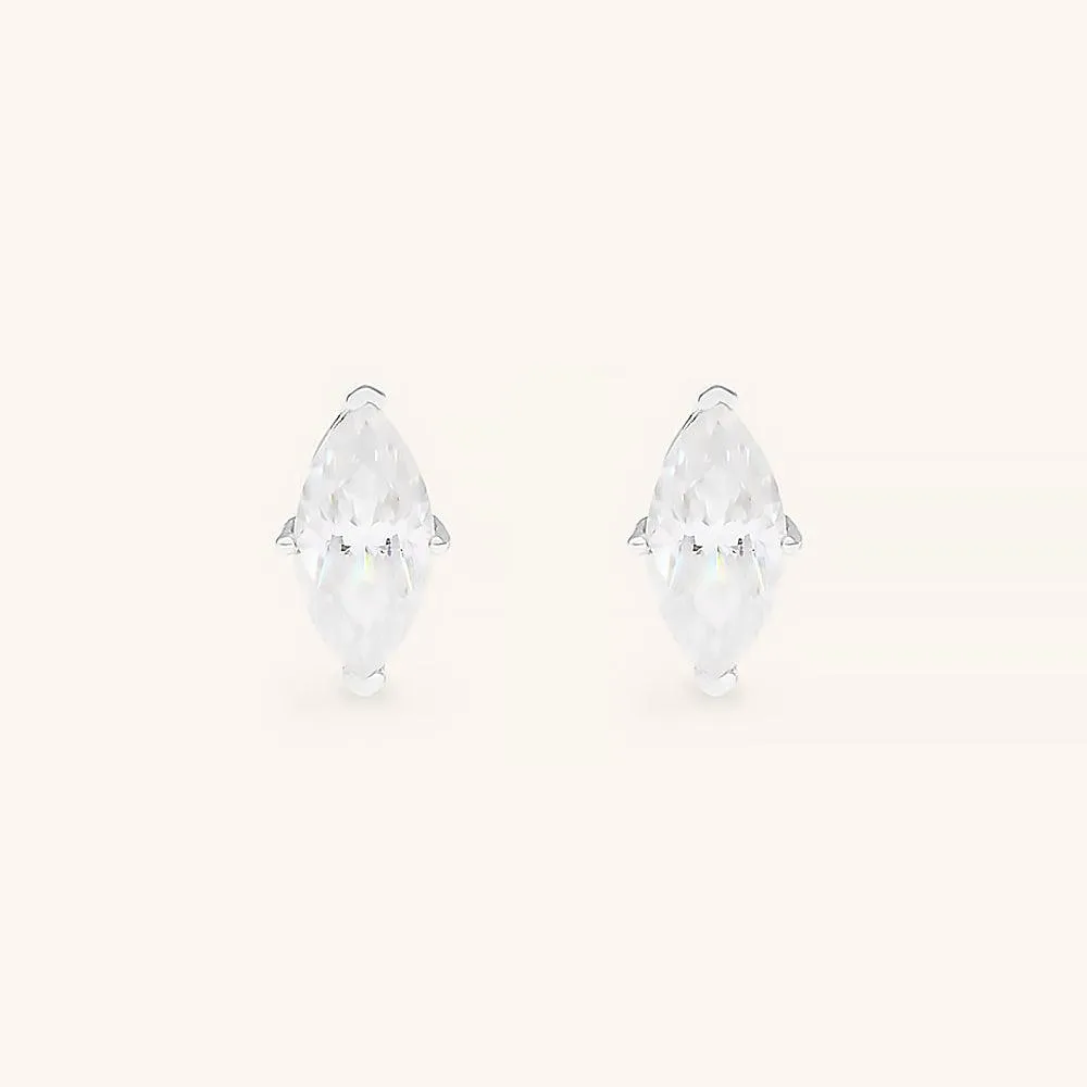 Classic Marquise Premium Moissanite Stud Earrings