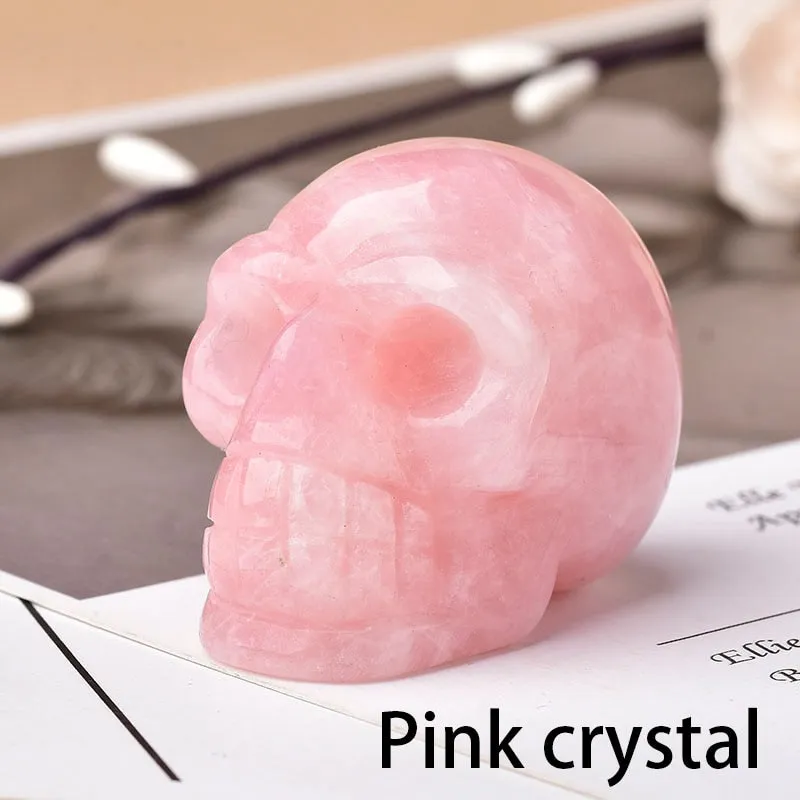 Crystal Skull Ghost Head Statue Figurine