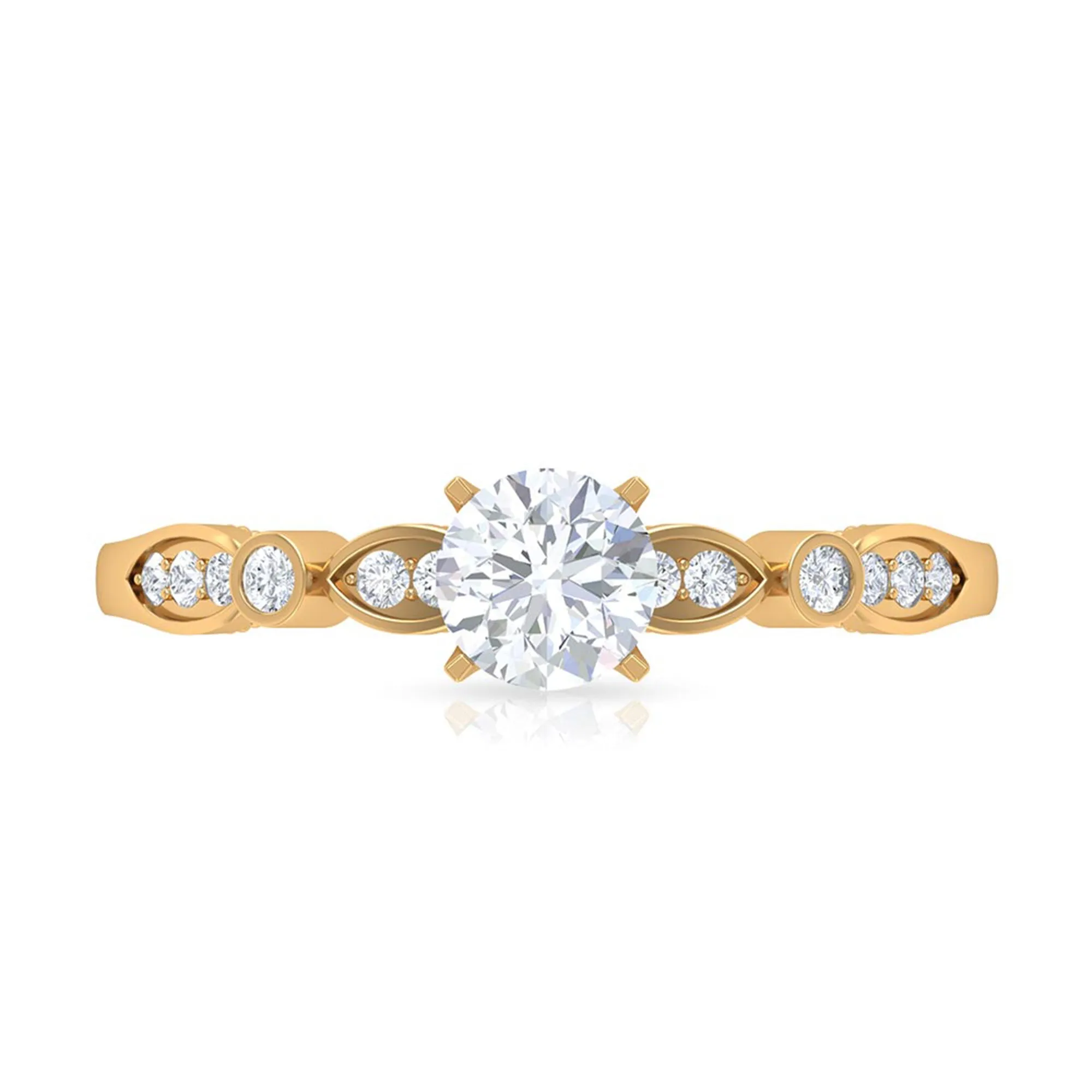 Cubic Zirconia Promise Engagement Ring