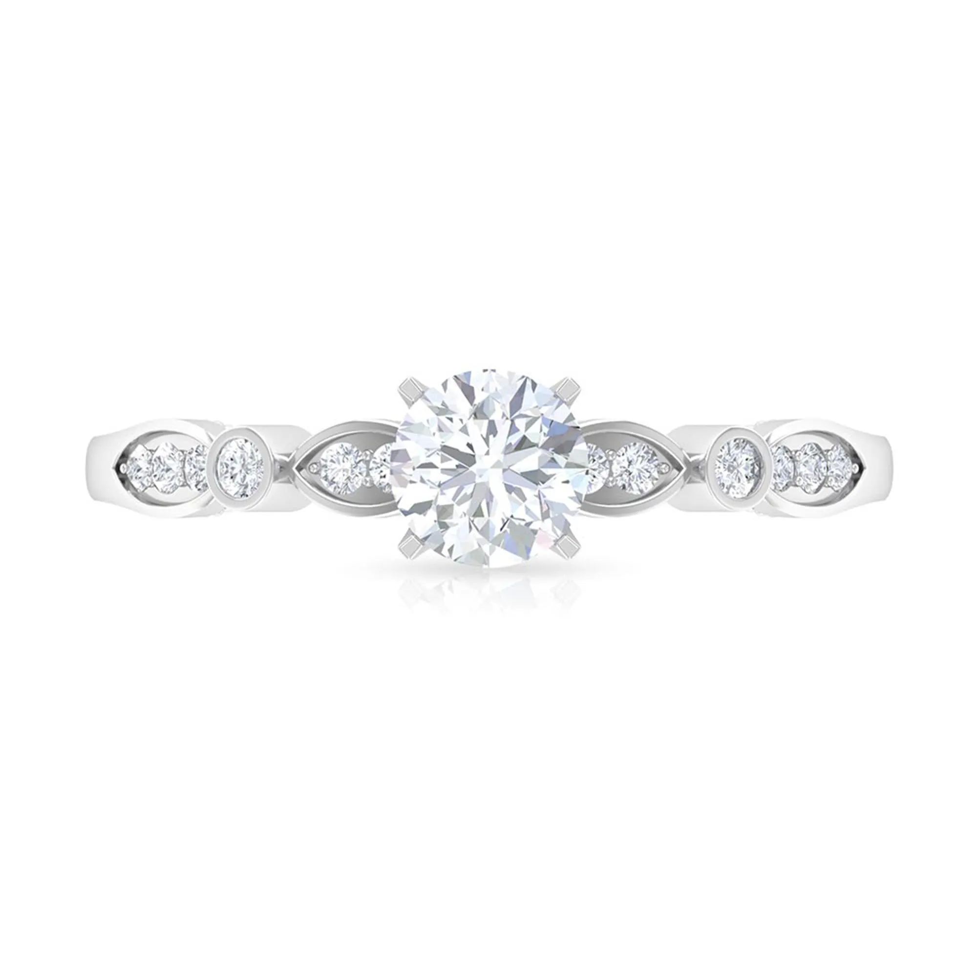 Cubic Zirconia Promise Engagement Ring