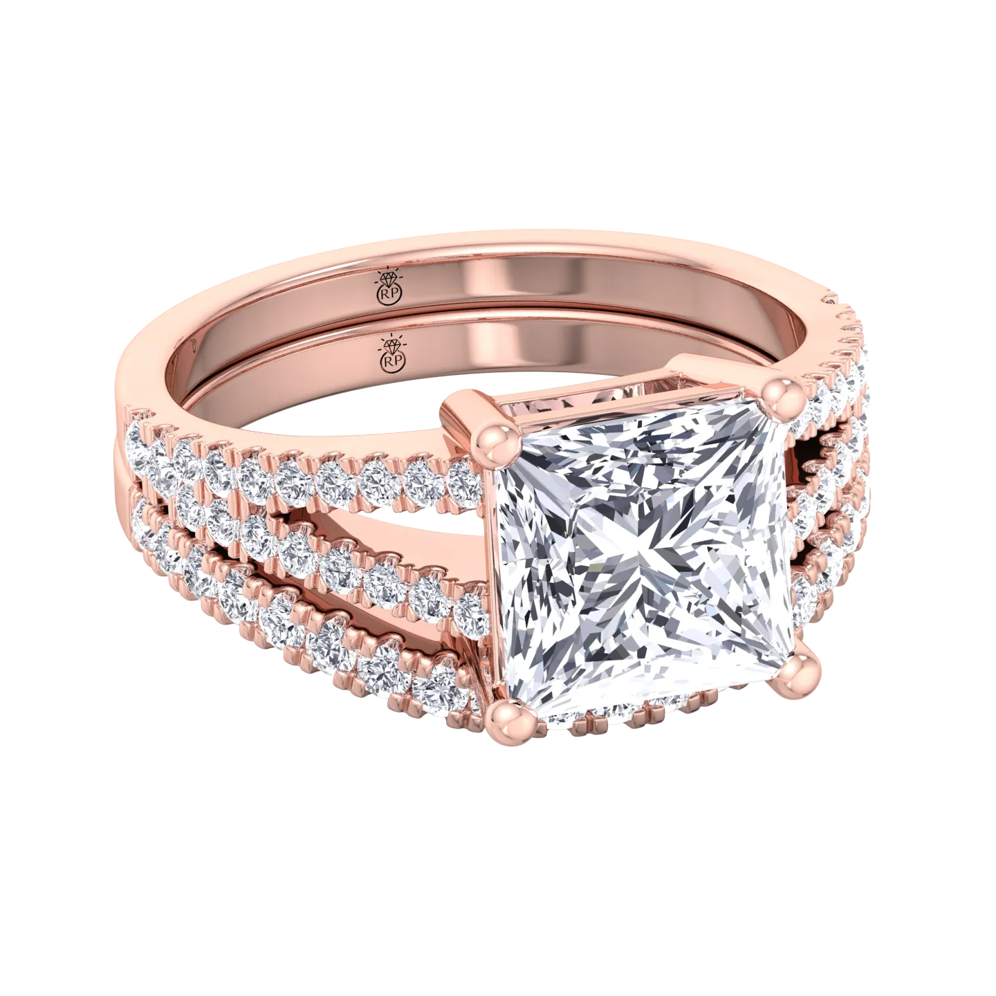 Dallas - Curved Pave Wedding Band (0.26 CT)