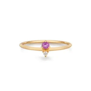 ELENA | Amethyst and Diamond Ring