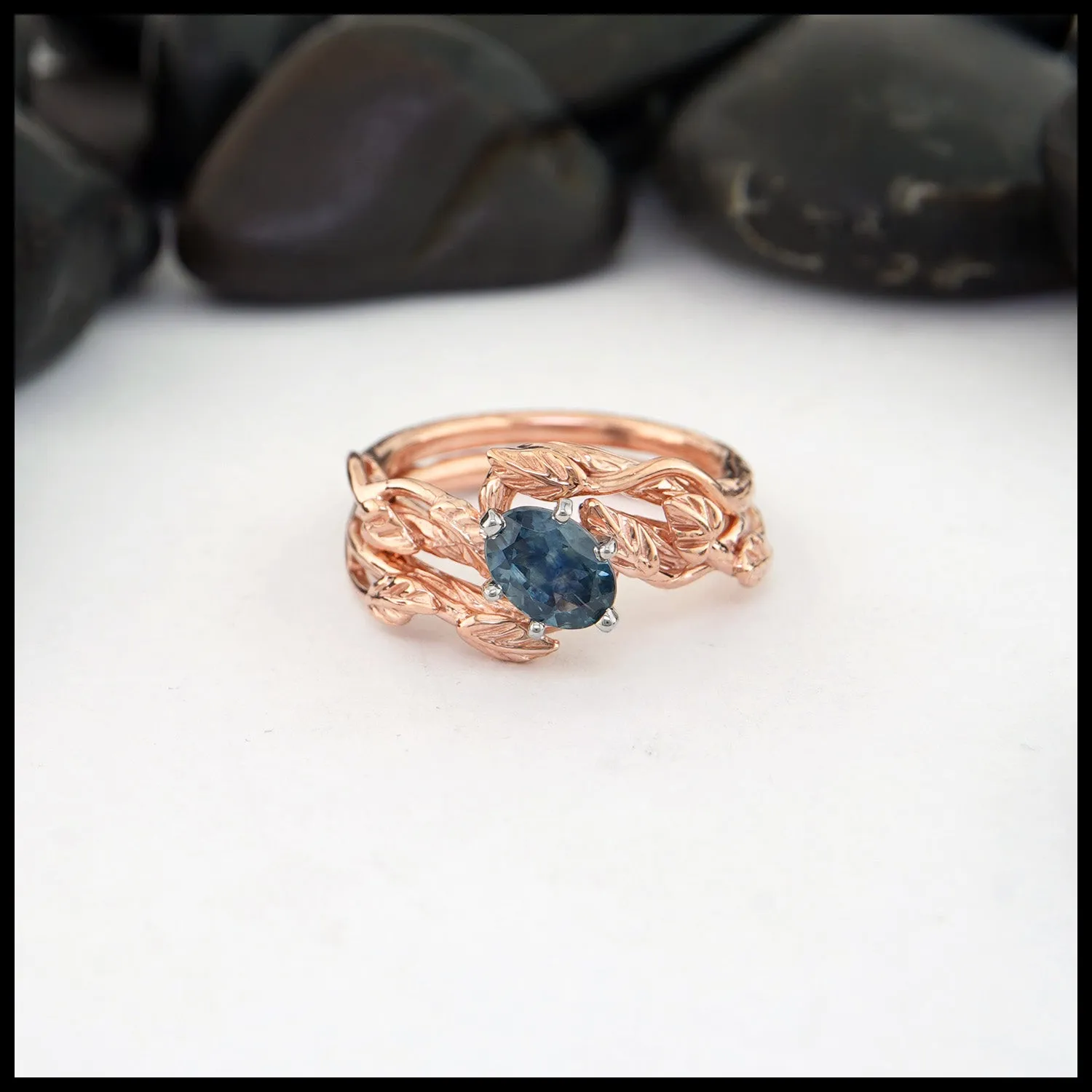 Entwined Engagement Set in 14K Rose Gold