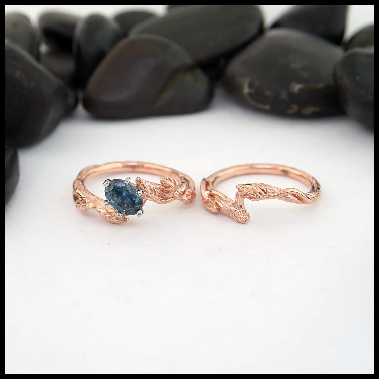 Entwined Engagement Set in 14K Rose Gold