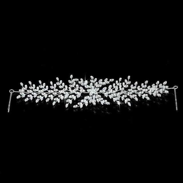 Fashion Wedding Tiaras Bride Crown With Zircon