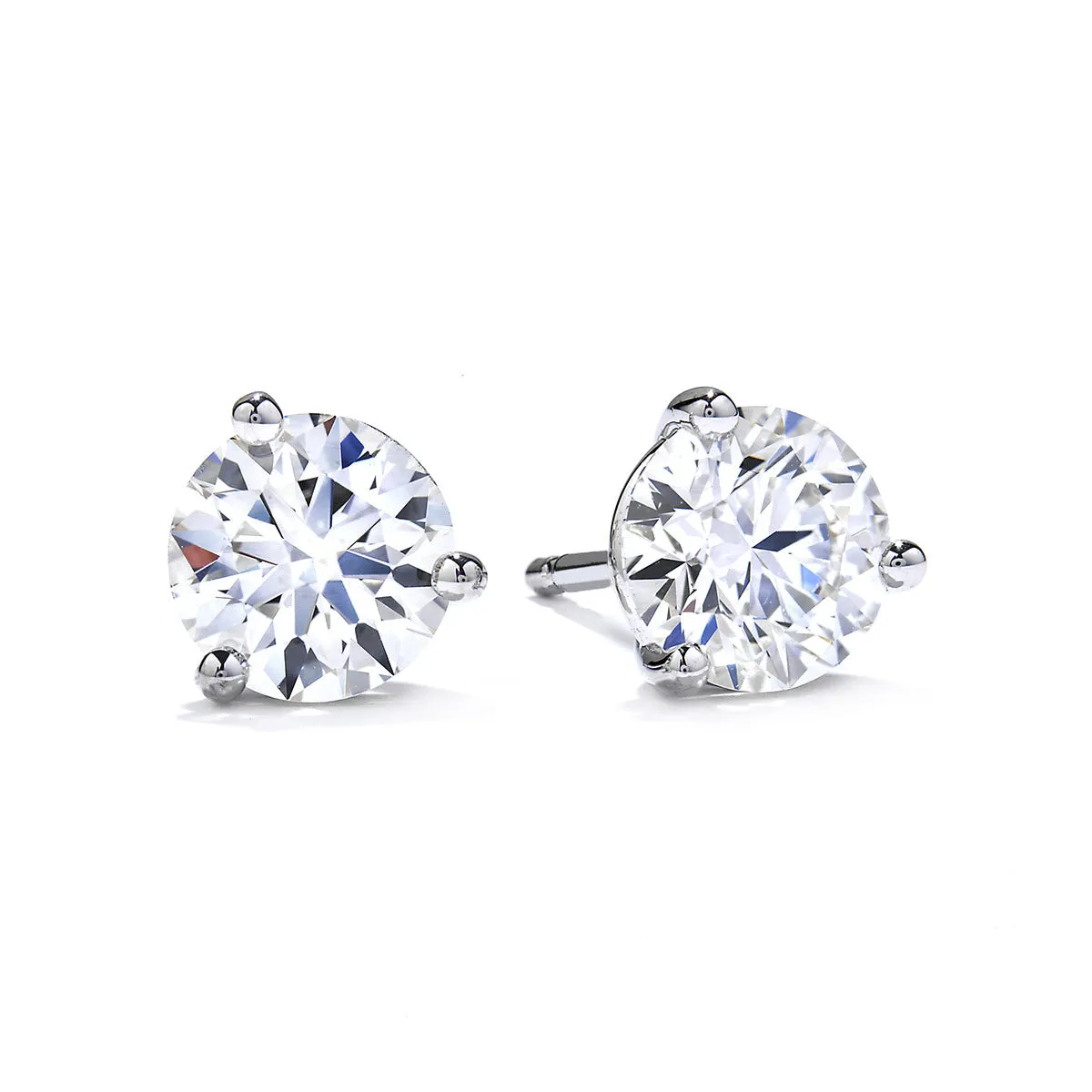 HOF 3-Prong Stud Earrings