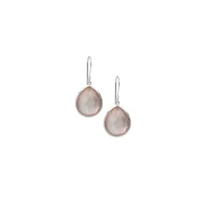 Ippolita Rock Candy Brown Shell Mini Teardrop Earrings in Sterling Silver