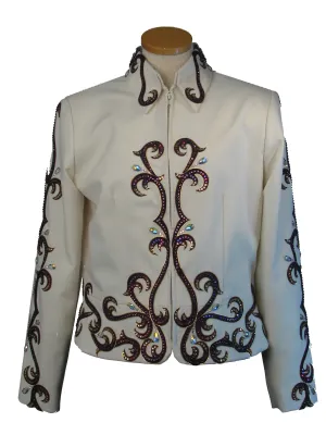 Ivory and Amethyst 4 piece Showmanship or Pleasure Outfit, Ladies M/L, 1432ABCD