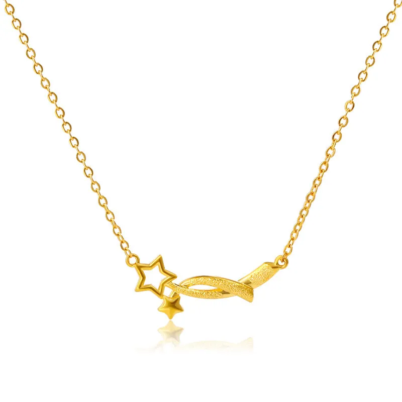 Jewelry New Meteor Necklace Female Niche Design  Fashion Temperament Star Clavicle Chain