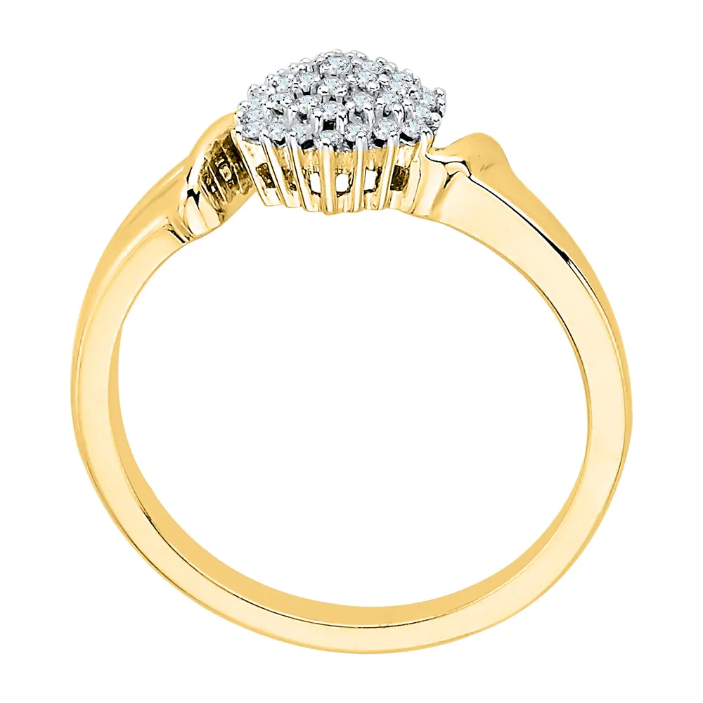 KATARINA Diamond Cluster Cocktail Ring (1/6 cttw, J-K, SI2-I1)