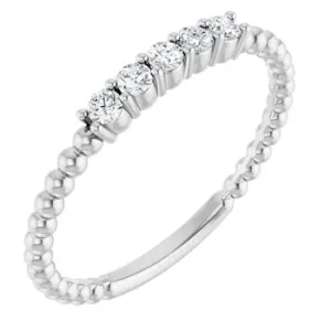 Lab Grown Diamond Stackable Ring