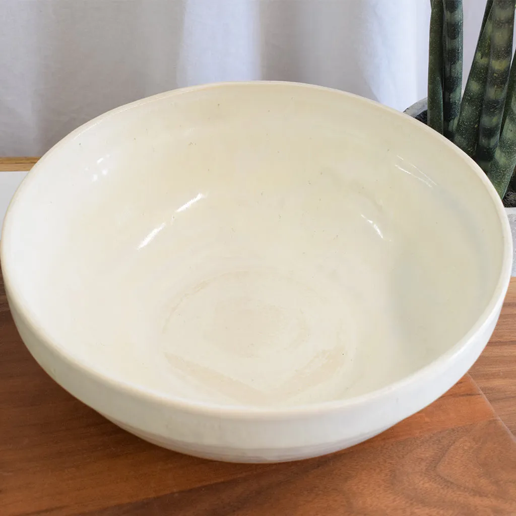 Large Round Serving Bowl Moonstone