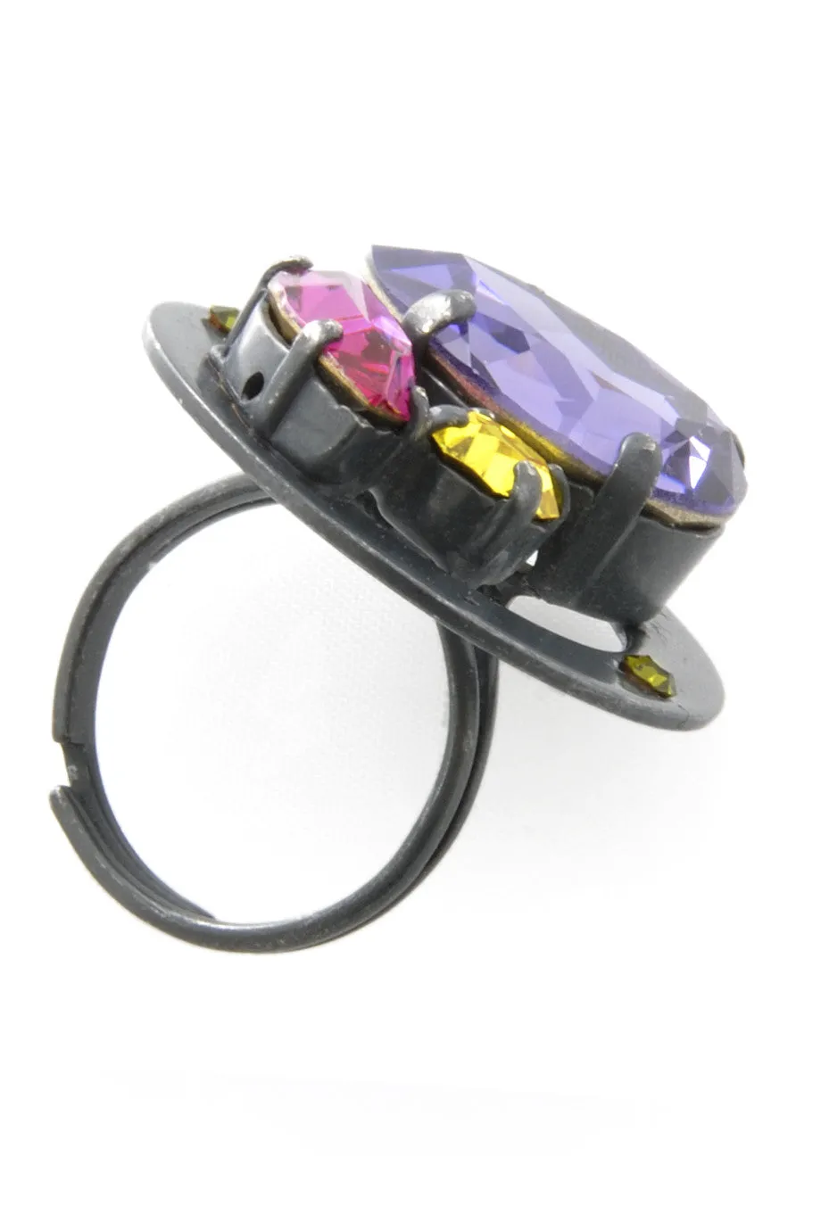 LK DESIGNS Multi Crystal Ring