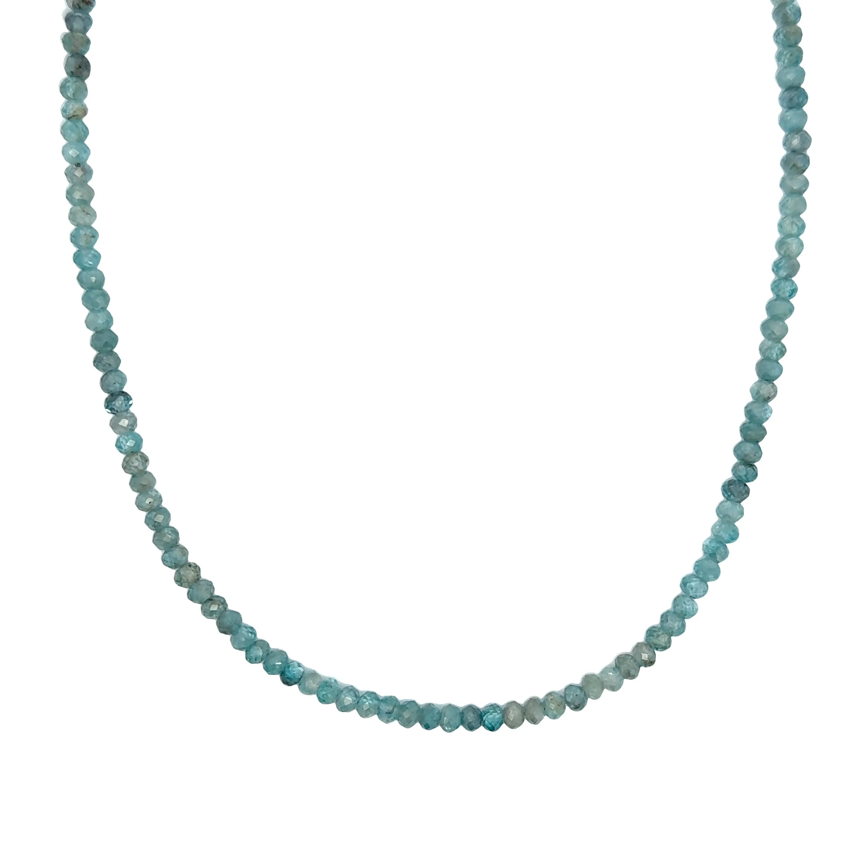 Medium Natural Blue Zircon Strand